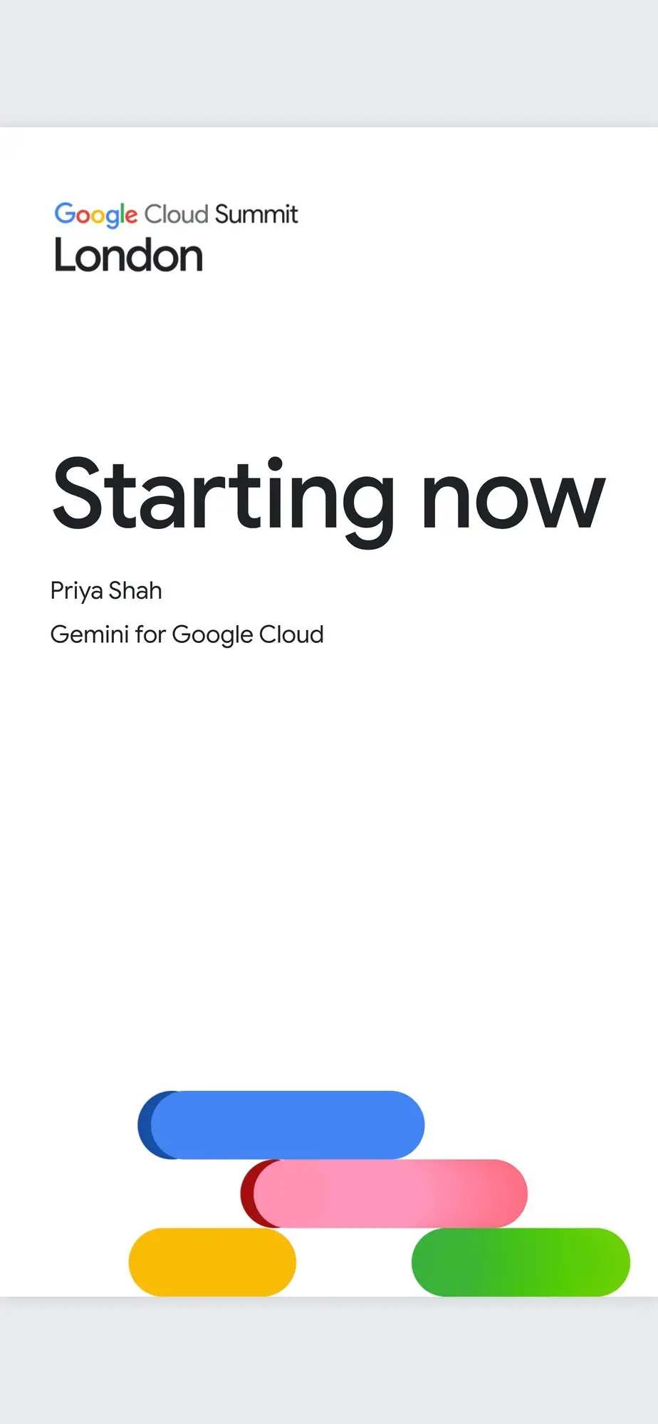 Wonder Digital Agenda Screens for Google Cloud Summit, image 3 of 15