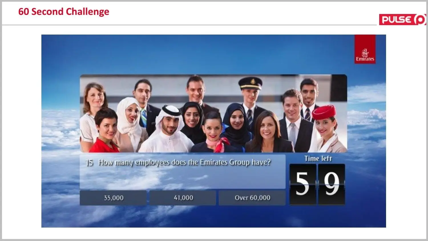 Emirates 60 Second Challenge, image 3 of 5