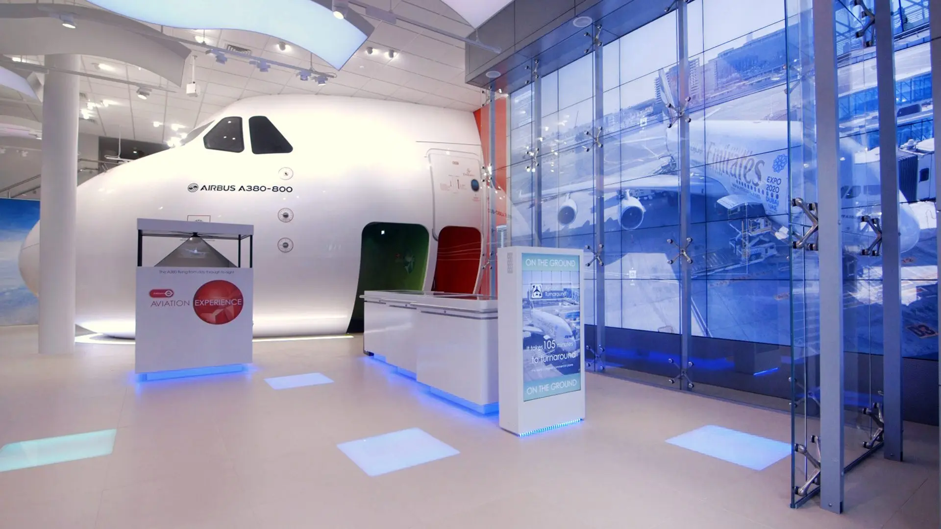 Emirates Aviation Experience Digital Exhibits