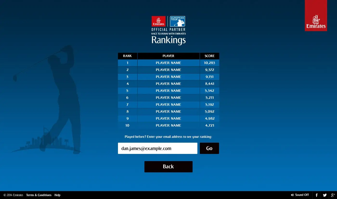 Race to Dubai with Emirates Golf Game, image 6 of 14