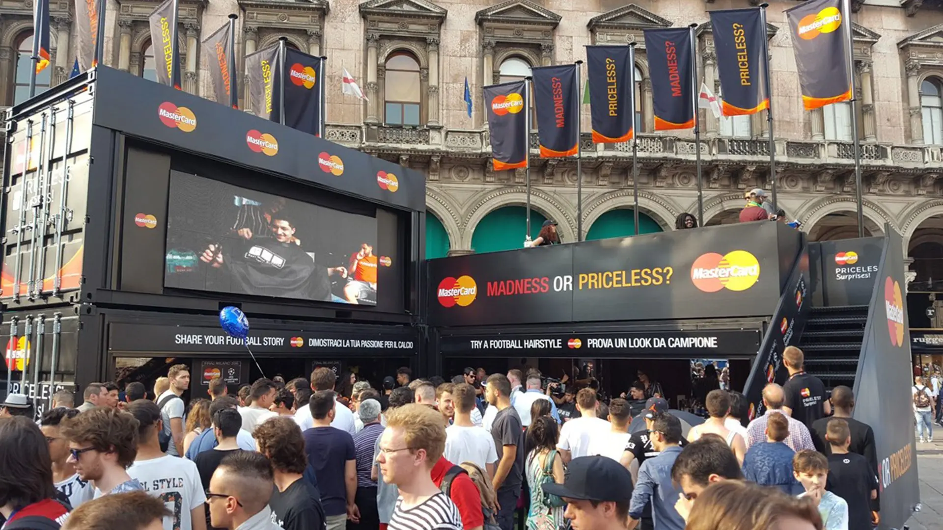 Mastercard Madness or Priceless Video Booths, UEFA Champions League Final