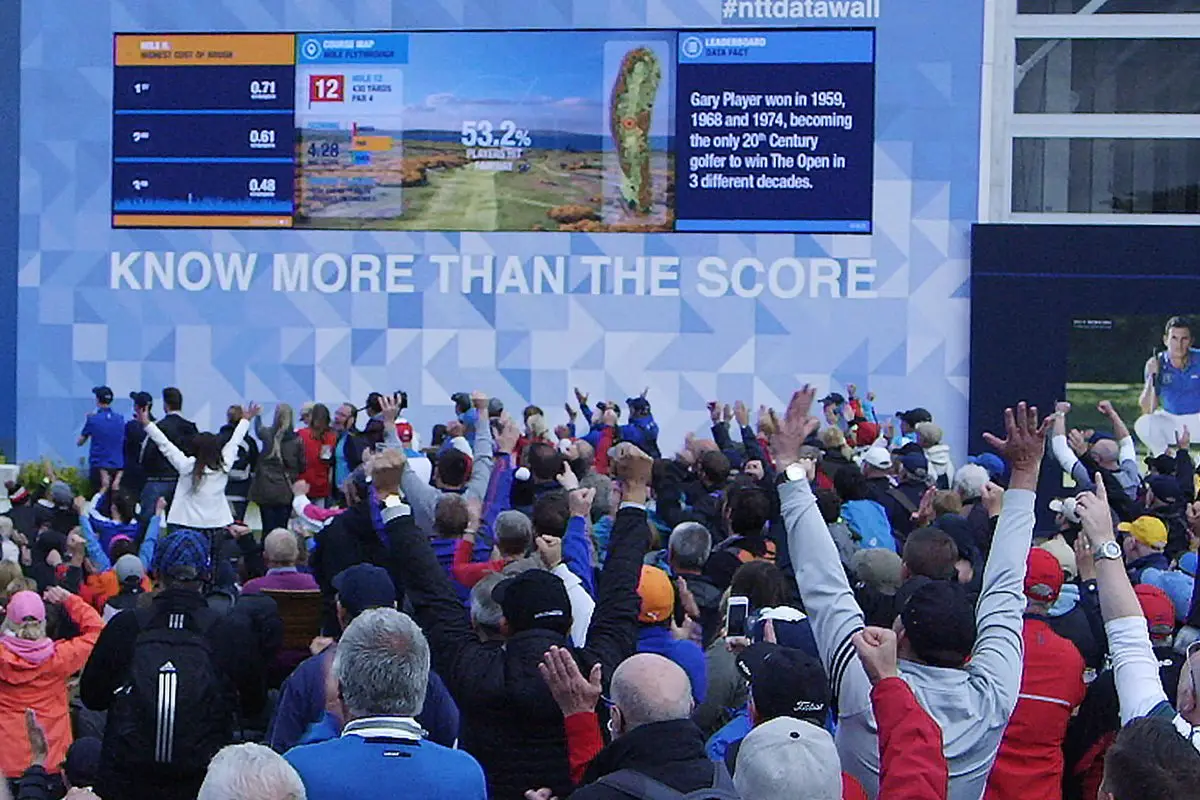 NTT DATA Datawall at The Open, image 3 of 16