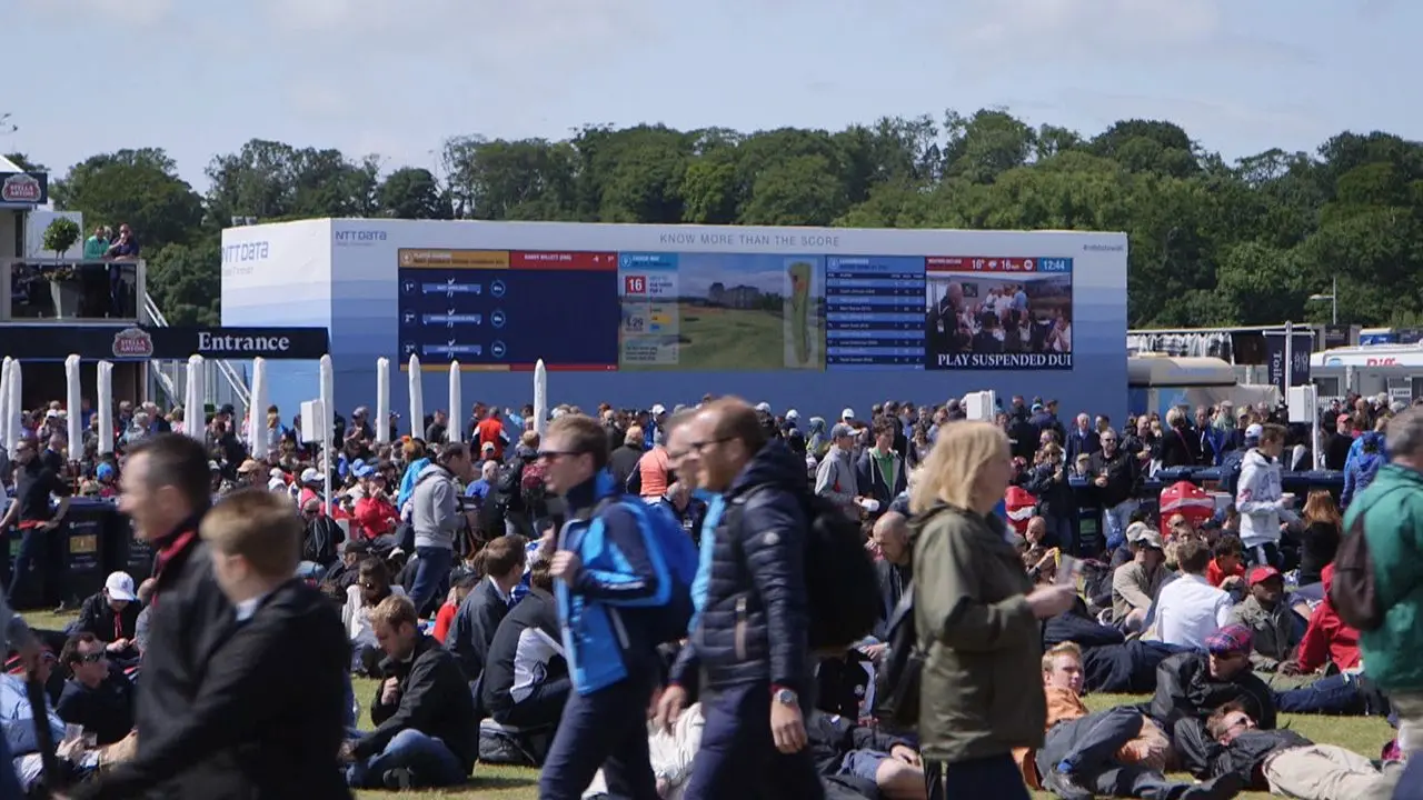 NTT DATA Datawall at The Open, image 8 of 16