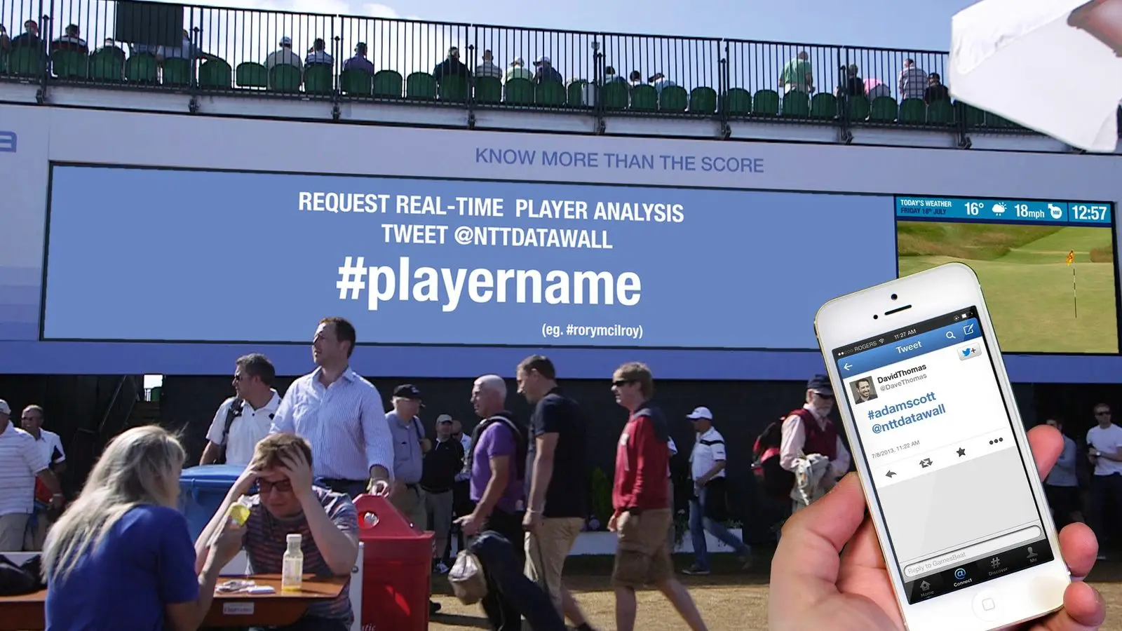 NTT DATA Datawall at The Open, image 12 of 16